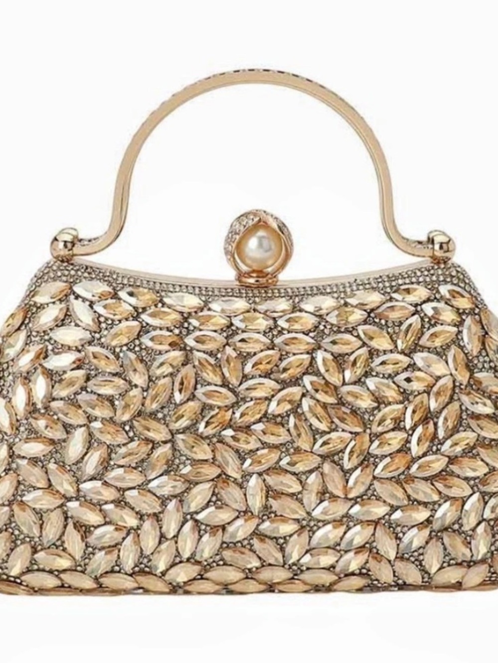 Crystal Frame Clutch HandBag